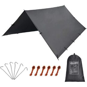 KALINCO Tent Tarp, Picnic Mat Camping Tarp Tent Hammock Tarp, pu Waterproof Camping tarp Tent Rain Fly Picnic Mat Survival Shelter Sunshade