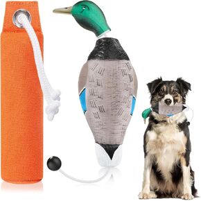 2 Pcs Canvas Dummies Duck Dummy Bumper Toys for Hunting Retriever Dog Training Dog Retriever Outdoor Training Toy Hunting Duck Recognition Trainers