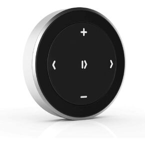 Satechi Bluetooth Media Button with Steering Wheel Mount – Wireless Music & Volume Control for iPhone, iPad, MacBook, Android, Car & Bike Audio Systems