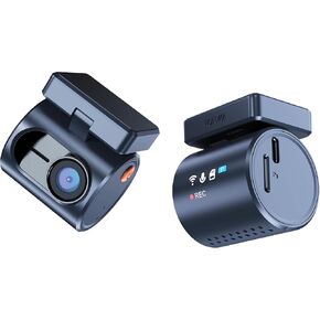 KAWA Dash Camera for Cars - Transparent Display Tiny Dash Cam Front with Voice Control, Super Night Vision Dashcam, 1296P QHD, 145° Wide-Angle FOV, G-Sensor, APP Control, Built in WiFi - Mini 3 Pro