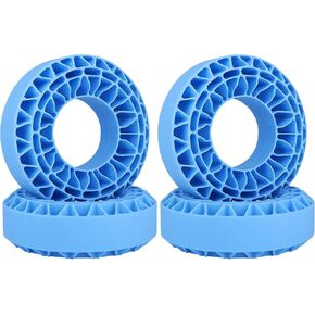 HobbyPark 1.9 Tires Silicone Inserts Foam fit 118-122mm for 1/10 Scale RC Crawler Trucks Wheel Tires, Super Soft, 4pcs (Green)