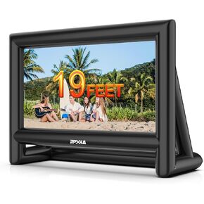 Inflatable Projector Screen for Outside 15ft Blow Up Movie Screen Outdoor with Air Blower, Easy Set Up Inflatable TV Home Theather for Backyards Movie Nights Party Fun, Support Front Rear Projection