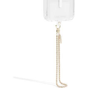 Case-Mate Phone Charm with Gold Rope Chain - Detachable Lanyard, Hands-Free Wrist Strap, Adjustable Phone Strap Grip for Women - iPhone 16 Pro Max/15 Pro Max/14/13/12/S25 Ultra/S24 - Eternity Chain