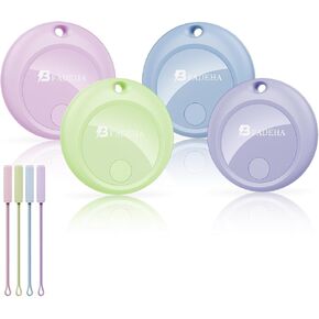 2025 Air Tags Tracker [Apple MFi Certified] Pair with Apple Find My(iOS Only), Bluetooth Smart Air Tag Key Finder Item Locator IP69 Waterproof Finder Worldwide Tracking for Pet Wallet Dog Luggage