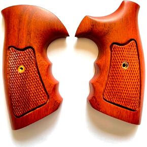 Bmpl Hardwood Grips for Security Six Sevice Six Sepe Six Revolver ، New Handmade Handcraft