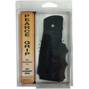 Pearce Grips, Rubber Finger Groove Insert, Fits Colt Government Model 1911 and Equivalents
