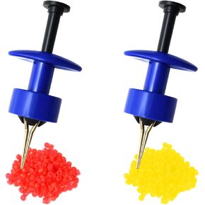 2X Pellet Bander Tool Set Micro Bait Bands for Fishing Terminal Tackle，Bander Tool Micro Bait Bands Banding Match Coarse Fishing Terminal Tackle Set/ 600 Bands