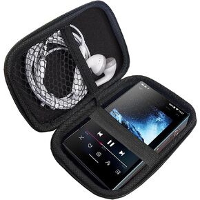 Compatible with FiiO JM21 Case, Lamshaw Hard Shell Travel and Storage Case Carrying Case Compatible for JadeAudio JM21, Compatible for FiiO JM21 4.7 Inches Player (Black)