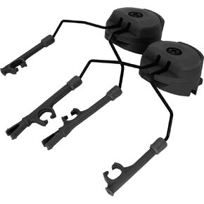 ARC Rail Adapter, Mounting of Tactical Headset Compatible With Comta Headset and Helmet With ARC Rail BK