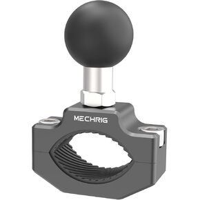 Aluminum Alloy Handlebar Clamp Mount, Long U-Bolt Base with 1 inch Ball Head Compatible with RAM Mount Double Socket Arm & Motorcycle Ebike Phone Holder,Fit for 0.83" to 1.26" Diameter,78015