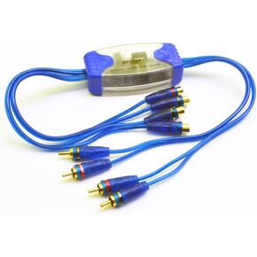 Clispeed 4 Channel RCA Ground Loop Faize Filter for Car Audio - يلغي تداخل الصوت والضوضاء