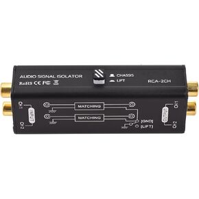 القنوات 2 القنوات RCA Ground Loop عزل المهنية HUM Eliminator Audio Audio Signal Faize Filter for Home Stereo System Content Confer