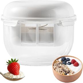 Yogurt Strainer, Greek Yogurt Maker with Fine Mesh Strainer, Greek Yogurt Milk Filter, Food Strainer, Greek Yogurt Strainer for Making Paneer, Soybean Milk, Kefir, Tofu, Cheese (White)