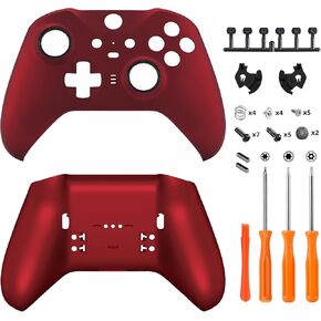 eXtremeRate Faceplate Shell + Bottom Shell for Xbox Elite Series 2, Elite Series 2 Core Controller - Scarlet Red