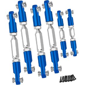 Aluminum Adjustable Turnbuckles Upgrades Part for 1/10 Senton MEGA550 4X4/Granite MEGA550 4X4,Alloy Adjustable Turnbuckles Camber Links Toe Link,6PCS Replace AR330446 AR330515,Red