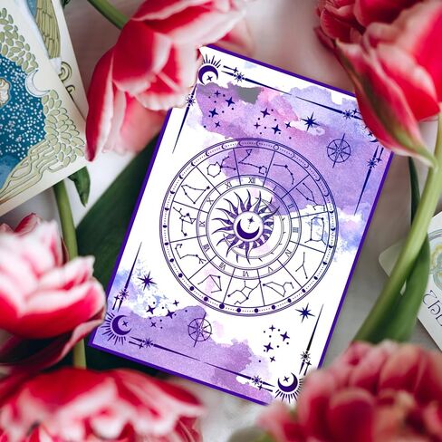 GLOBLELAND Mystic Tarot Pattern Silicone Clear Stamp Magic Transparent Fantasy Diary Clear Stamps for Scrapbook Journal Card Making 4.3 x 6.3 Inch in Saudi Arabia