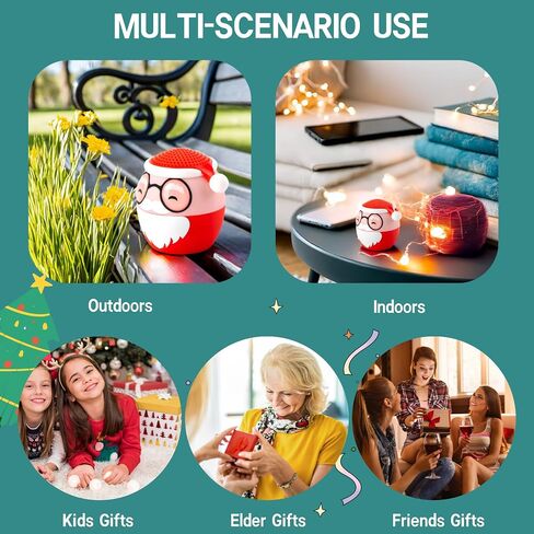 1.77 Inch Portable Mini Bluetooth Speaker Wireless with Lanyard, Cute Dog Style Bluetooth 5.0 for Phone PC Android Home Indoor Outdoor in Saudi Arabia