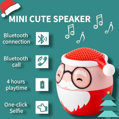 1.77 Inch Portable Mini Bluetooth Speaker Wireless with Lanyard, Cute Dog Style Bluetooth 5.0 for Phone PC Android Home Indoor Outdoor in Saudi Arabia