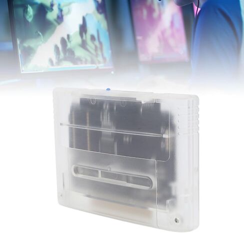 Game Cartridge Professional 3000 in 1, 8GB Memory Card High Speed for SNES for SFC Gaming Console Supports FAT16 and FAT32 with 32GB Card Capacity (Transparent) in Saudi Arabia