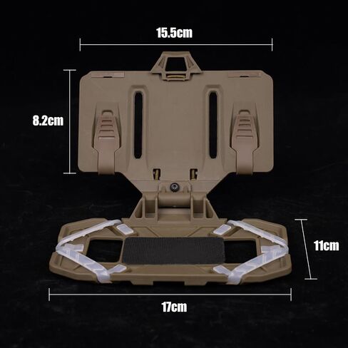 Tactical Plate Carrier Vest Attachments Universal Phone Chest Mount for Screen Size 4.7"-6.7" Molle Foldable Navigation Phone Holder Board in Kuwait