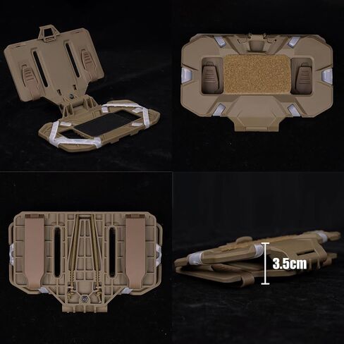 Tactical Plate Carrier Vest Attachments Universal Phone Chest Mount for Screen Size 4.7"-6.7" Molle Foldable Navigation Phone Holder Board in Kuwait