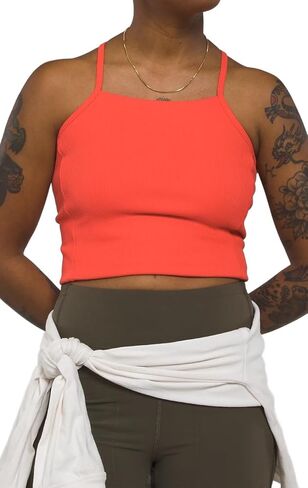 THE NORTH FACE Guide Forward Rib Tanklette Women's Top (US, Alpha, Large, Regular, Regular, TNF Black) in Saudi Arabia