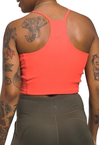 THE NORTH FACE Guide Forward Rib Tanklette Women's Top (US, Alpha, Large, Regular, Regular, TNF Black) in Saudi Arabia