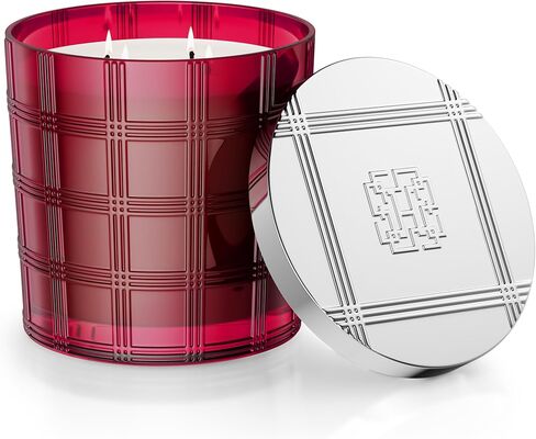 HomeWorx من Slatkin + Co. 4-Wick Lily of The Valley 18 أونصة. شمعة فاخرة مع صندوق هدايا، وجرة شمعة زجاجية فاخرة مع الزيوت العطرية in Saudi Arabia