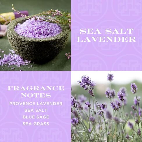 HomeWorx من Slatkin + Co. 4-Wick Lily of The Valley 18 أونصة. شمعة فاخرة مع صندوق هدايا، وجرة شمعة زجاجية فاخرة مع الزيوت العطرية in Saudi Arabia