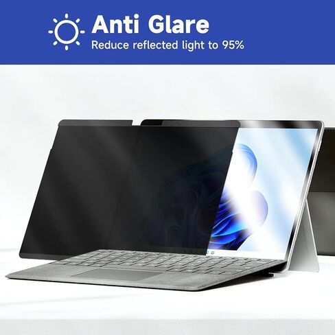 Magnetic Laptop Privacy Screen 14 Inch for 16:9 Computer Monitor, Removable 14" Anti Glare Protector Blue Light Filter Shield Compatible with HP Dell Xps Acer Asus Samsung Lenovo ThinkPad Envy in Saudi Arabia