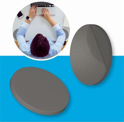 Technogel Ergonomic Elbow Pads (Set of 2) - White, Cooling Gel, Restorable Stickiness, OEKOTEX 100 Certified, Made in Germany - Ideal for Office, Gaming, and Desk Work in Saudi Arabia