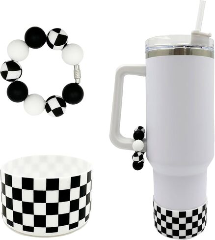 Silicone Boot Tumbler Handle Decor Tumbler Cup Cover Water Bottle Accessories for 30oz&40oz Stanley Protective Bottom Sleeve（Cowgirl） in Kuwait