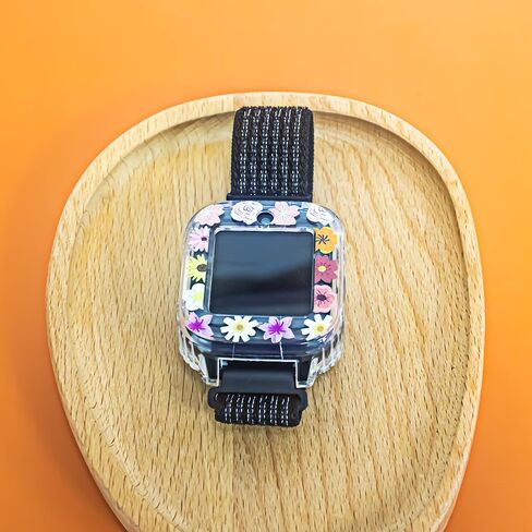 Screen Protector Case Compatible with Cosmo JrTrack 4 3 Smart Watch, Soft Color TPU Shockproof Cover Slim Guard Thin Bumper Shell Protector, Rainbow in Saudi Arabia
