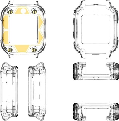 Screen Protector Case Compatible with Cosmo JrTrack 4 3 Smart Watch, Soft Color TPU Shockproof Cover Slim Guard Thin Bumper Shell Protector, Rainbow in Saudi Arabia