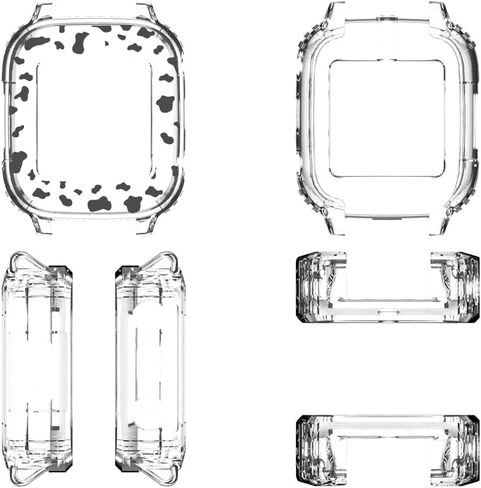 Screen Protector Case Compatible with Cosmo JrTrack 4 3 Smart Watch, Soft Color TPU Shockproof Cover Slim Guard Thin Bumper Shell Protector, Rainbow in Saudi Arabia