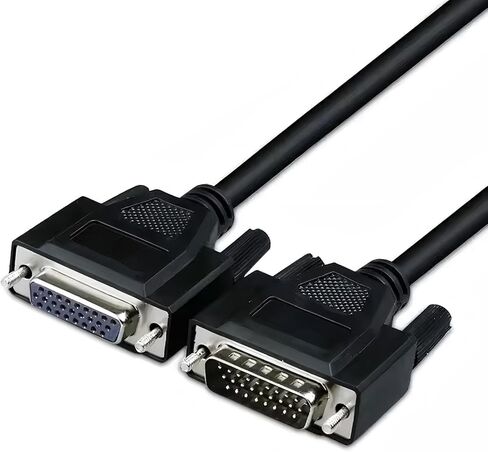 6.56FT 28AWG DB26 Male to Female Serial Extension Cable, 3 Row 26 Pin Pure Copper Core Connector in Kuwait