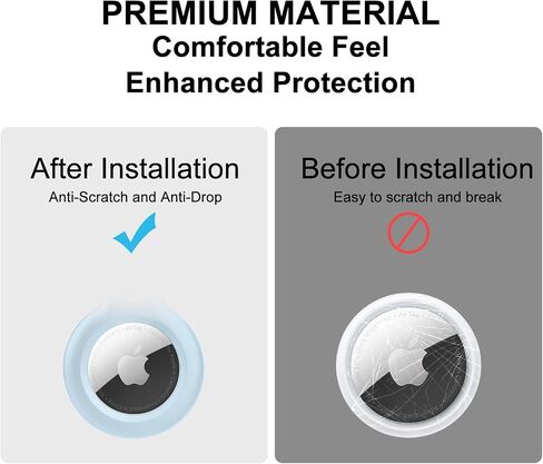 حامل علامة Air Vancle Air 4 Pack ، حامل سلسلة مفاتيح Airtag ، مصادفة مضادة للخلع ، تصميم قفل تويست ، علبة Airtag مع حلقة سلسلة مفاتيح معدنية - Airtag ملحق للأطفال ، المفاتيح ، الحيوانات الأليفة ، الأمتعة ، والمزيد in Kuwait