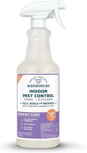 Wondercide - Indoor Pest Control Spray for Home and Kitchen - Ant, Roach, Spider, Fly, Flea, Bug Killer and Insect Repellent - with Natural Essential Oils - Pet and Family Safe— Peppermint 32 oz in Kuwait