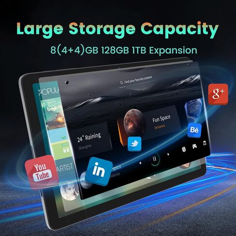 أجهزة لوحية 2024 Android 14 مقاس 10 بوصات، وذاكرة وصول عشوائي (RAM) سعة 8 جيجابايت + ذاكرة وصول عشوائي (ROM) سعة 128 جيجابايت، وشبكة Wi-Fi/Bluetooth 5G+2.4G، وشاشة FHD، وثماني النواة بسرعة 2.0 جيجاهرتز، وبطارية 6000 مللي أمبير في الساعة، وأجهزة لوحية محمو in Saudi Arabia