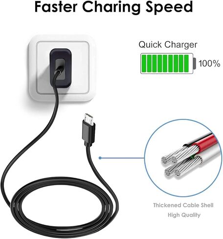 Replacement Charging Cable Power Cord Compatible for Sony SRS-XB41 SRS-XB12 SRS-XB20 SRS XB21 SRS XB22 SRS-XB31 SRS-XB32 XB01 XB10, LSPX-S2 SRS X3 SRS X2 SRSBTV5 SRS-HG2 HG10 Portable Speaker (5 FT) in Saudi Arabia