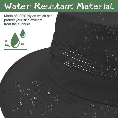 ZOORON Sun Hat for Men Women Fishing Hat with Neck Flap Wide Brim Bucket Hat UV Protection for Beach Camping Hiking in Saudi Arabia