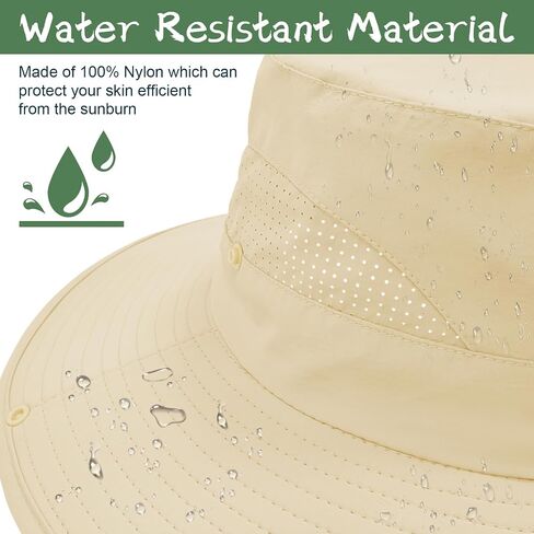 ZOORON Sun Hat for Men Women Fishing Hat with Neck Flap Wide Brim Bucket Hat UV Protection for Beach Camping Hiking in Saudi Arabia