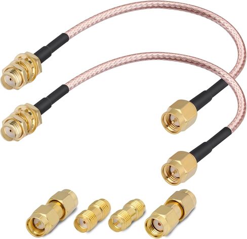 3FT SMA Male to SMA Female Bulkhead Mount RG316 Antenna Extension Cable Additional SMA to SMA/RPSMA Adapter Kit for SDR Equipment Antenna Ham Radio/3G/4G/LTE Antenna/ADS-B/GPS etc. in Saudi Arabia