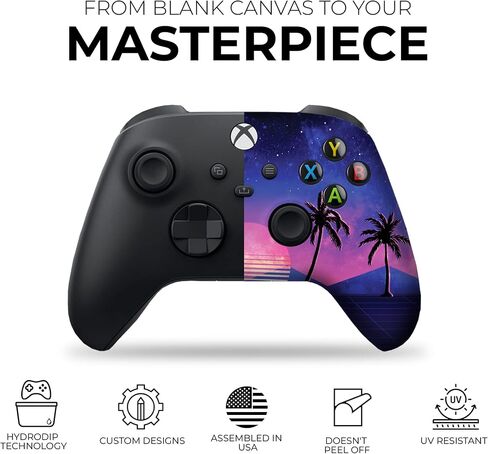 DreamController Original X-box Wireless Controller Special Edition Customized Compatible with X-box One S/X-box Series X/S & Windows 10 Made with Advanced HydroDip Print Technology(Not Just a Skin) in Saudi Arabia