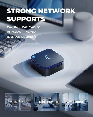 KAMRUI AK1 Plus Mini PC, Desktop Computer 12th N95(up to 3.4GHz) Mini Computers 16GB RAM 512GB SSD, Micro PC, Mini Tower PC Desktop Support 4K HDMI, Dual WiFi, BT4.2 for Business Home Office in Saudi Arabia