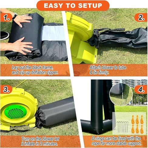 Inflatable Projector Screen for Outside 15ft Blow Up Movie Screen Outdoor with Air Blower, Easy Set Up Inflatable TV Home Theather for Backyards Movie Nights Party Fun, Support Front Rear Projection in Kuwait