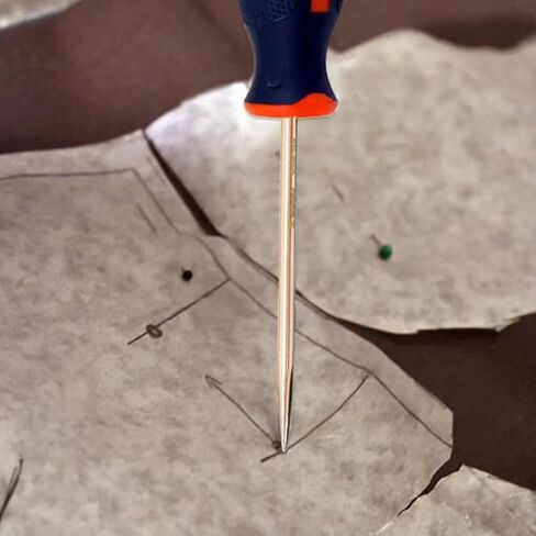 Wedo Non-Sparking AWL ، Sewing AWL ، أداة AWL Scratch للخياطة ، خشب الخدش ، الجلد ، اللكم ، ملزمة للكتاب ، شهادة DIN ، شهادة BAM & FM ، نحاس البريليوم ، قطر 3 مم ، طول الشفرة 4 " in Kuwait