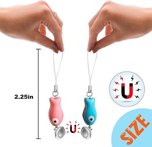 Agromusk Matching Phone Charms,Cute Ceramic Fish Matchaing Keychains Heart Strap Matching Couples Stuff Valentines Day Gifts in Kuwait