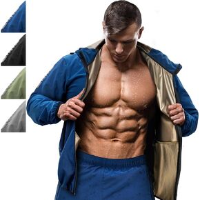 RDX Sauna Suit, REACH Compliant OEKO TEX 100 Certified, Full Body Sweat Heat Suit with Hood