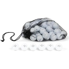 Clean Green Golf Balls Recycled & Used for Callaway Supersoft Golf Ball Mix - 12-48 Good Condition Balls - Includes GolfBalls and Mesh Carrying Bag